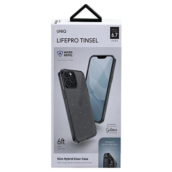 Uniq LifePro Tinsel case for iPhone 12 Pro Max - blackeng