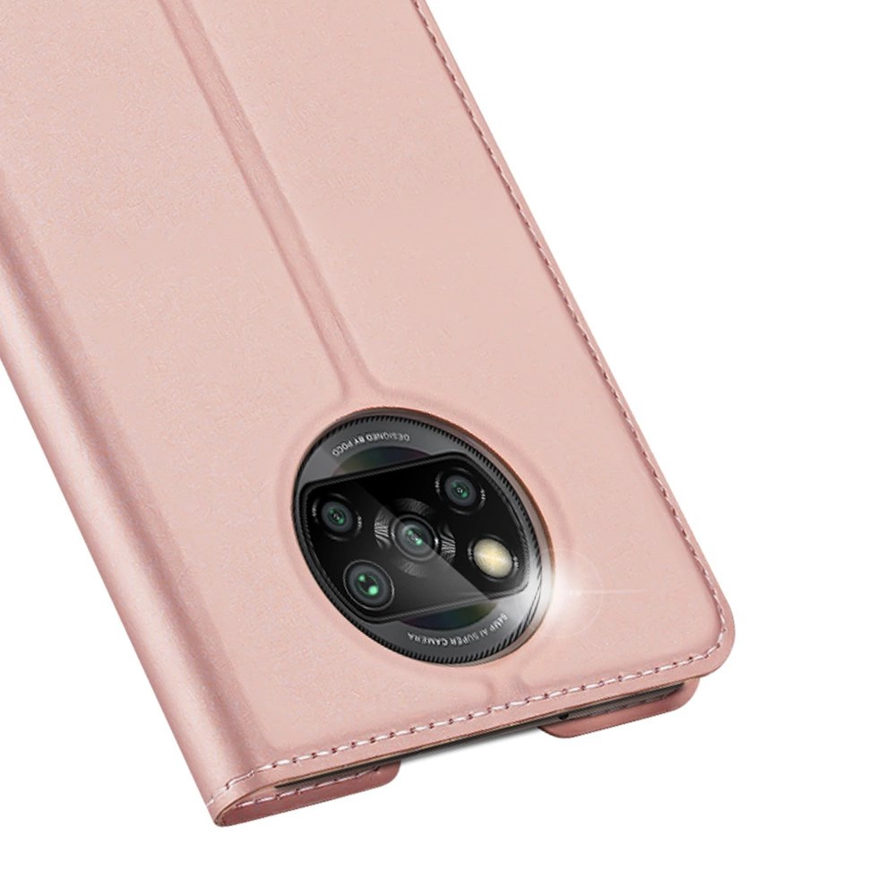 DUX DUCIS Skin Pro Bookcase type case for Xiaomi Poco X3 NFC / Poco X3 Pro pinkeng
