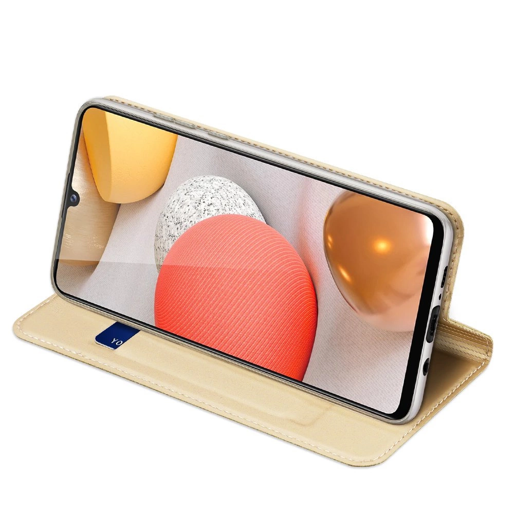 64901_5 DUX DUCIS Skin Pro Bookcase type case for Samsung Galaxy A42 5G goldeneng