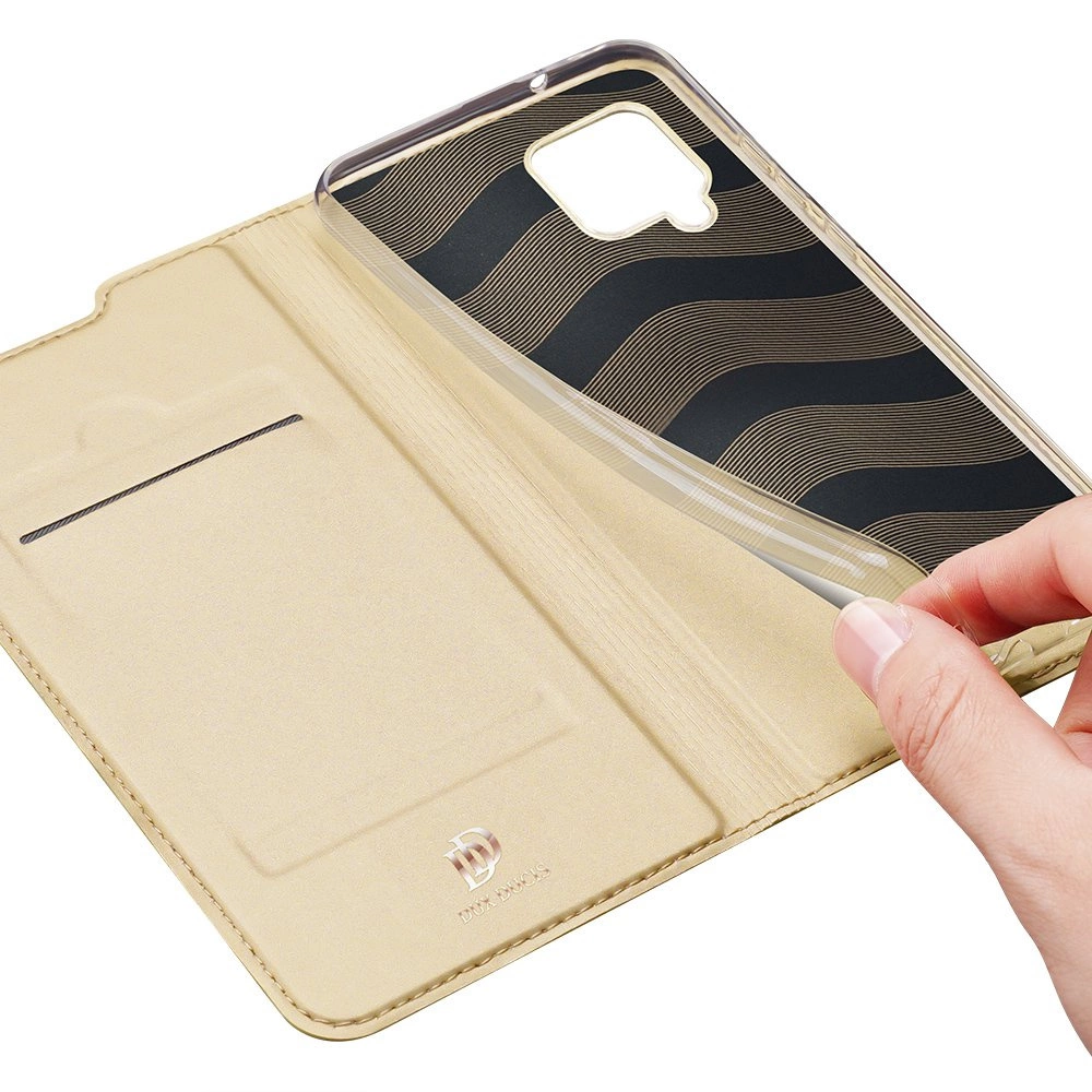 64901_8 DUX DUCIS Skin Pro Bookcase type case for Samsung Galaxy A42 5G goldeneng