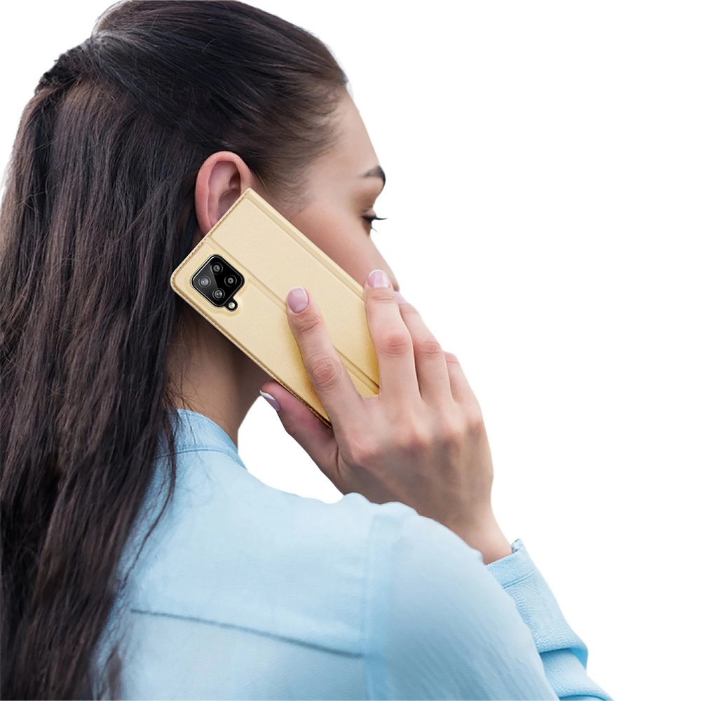 64901_9 DUX DUCIS Skin Pro Bookcase type case for Samsung Galaxy A42 5G goldeneng