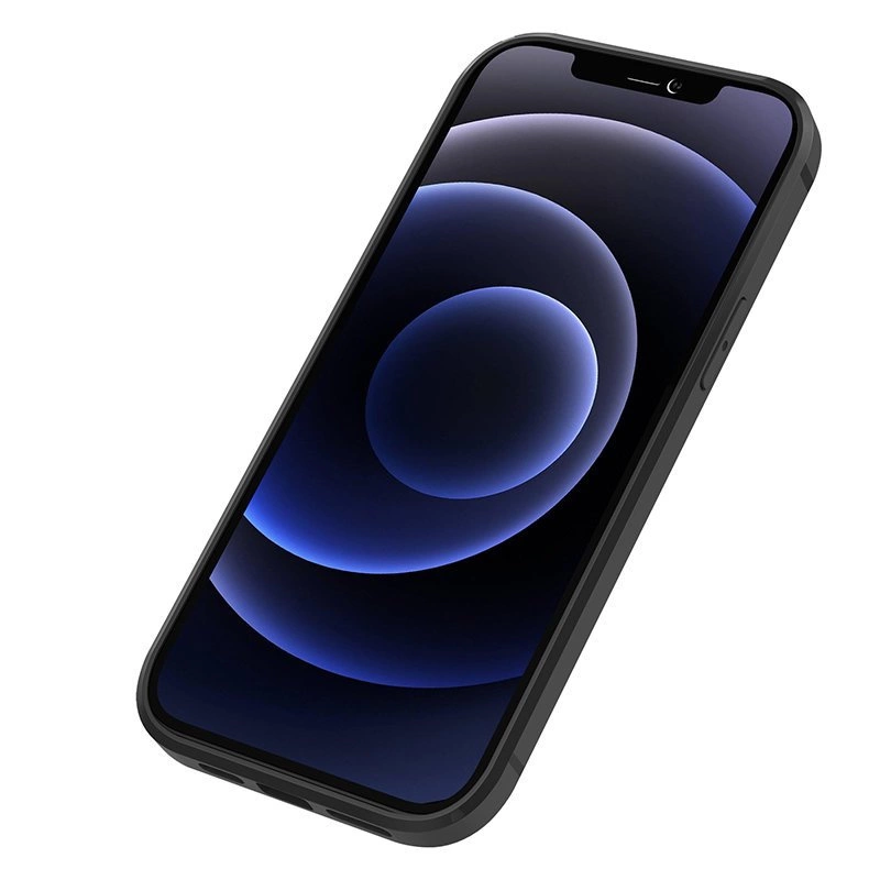Nillkin Aoge Leather Case Flexible Armored Genuine Leather Case with Pocket for iPhone 12 Mini Blackeng