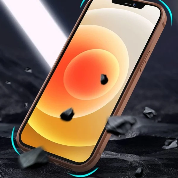 Nillkin Aoge Leather Case Flexible Armored Genuine Leather Case with Pocket for iPhone 12 Mini Blackeng