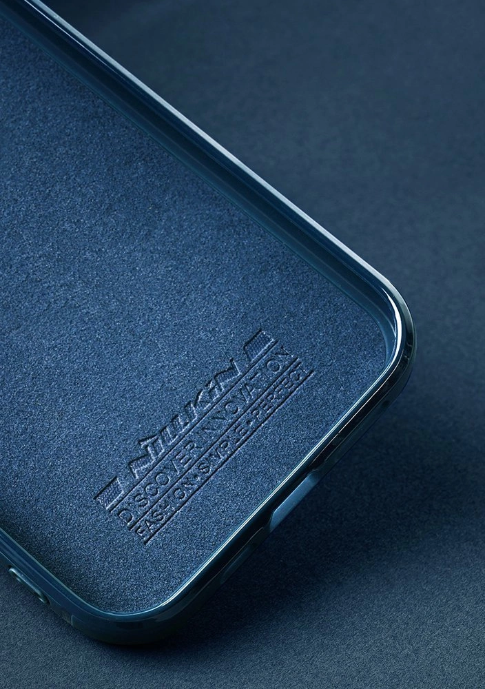 Nillkin Aoge Leather Case Flexible Armored Genuine Leather Case with Pocket for iPhone 12 Mini Blackeng