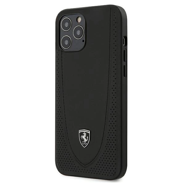 Ferrari FEOGOHCP12LBK iPhone 12 Pro Max 6.7" black/black hardcase Off Track Perforatedeng