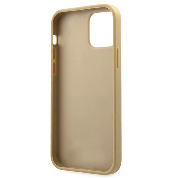 Guess GUHCP12SPUVQTMLBE iPhone 12 mini 5.4" gold/gold hardcase V-Quilted Collectioneng