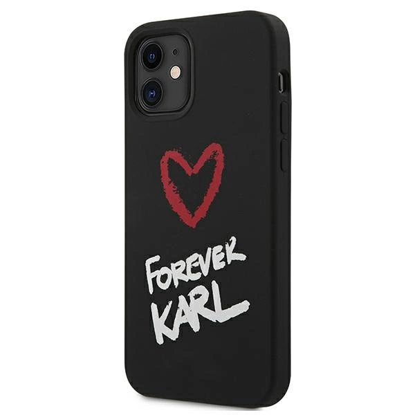 Karl Lagerfeld Silicone Forever Karl Case for iPhone 12 mini 5.4" - blackeng