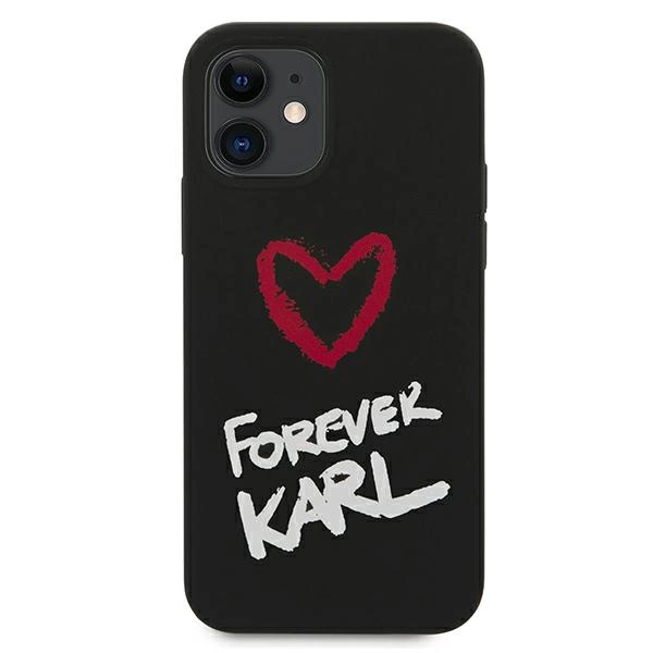 Karl Lagerfeld Silicone Forever Karl Case for iPhone 12 mini 5.4" - blackeng