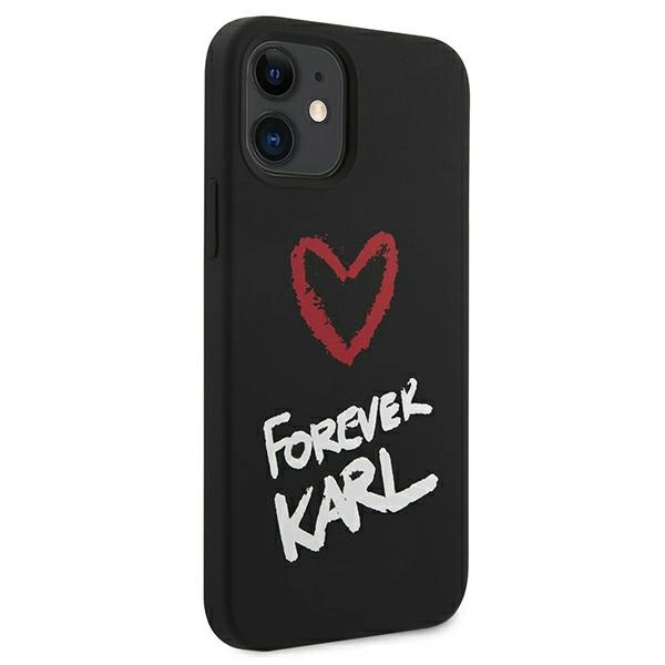 Karl Lagerfeld Silicone Forever Karl Case for iPhone 12 mini 5.4" - blackeng