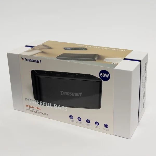 Tronsmart Element Mega Pro 60 W waterproof (IPX5) SoundPulse® Wireless Bluetooth 5.0 Speaker with Powerbank function black (371652)eng