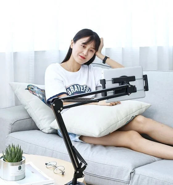 [ON RETURN] Ugreen holder tripod folding arm for the table desk for the phone, tablet black and gray (50394)eng