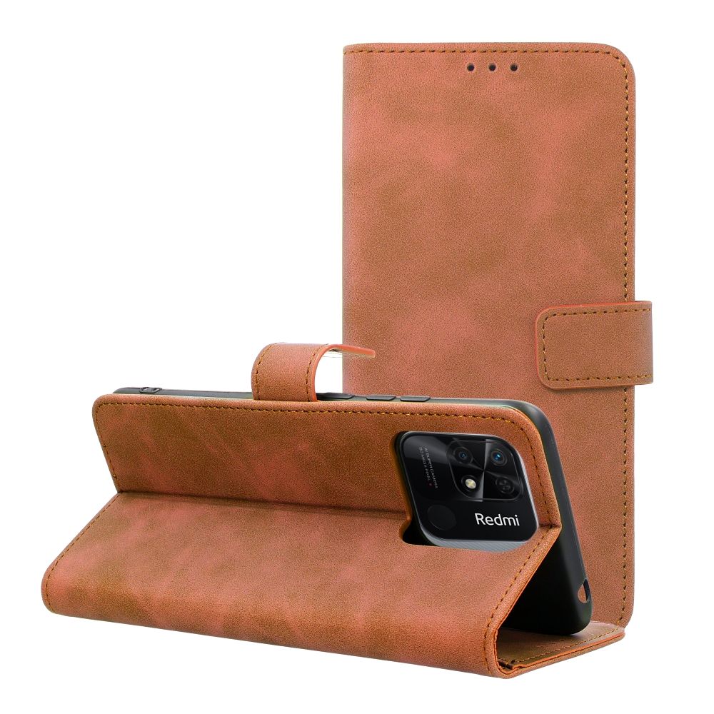 6545c489b17c123bcbe8e2ed732f72bb TENDER Book Case for XIAOMI Redmi 10C brown