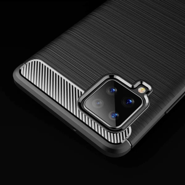 Carbon Case Flexible Cover TPU Case for Samsung Galaxy A42 5G blueeng