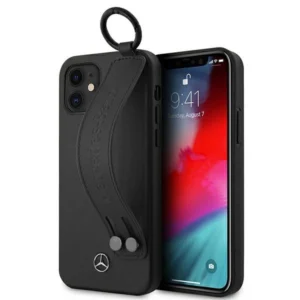 Mercedes MEHCP12SLSSBK iPhone 12 mini 5,4" czarny/black hardcase Strap Lineeng