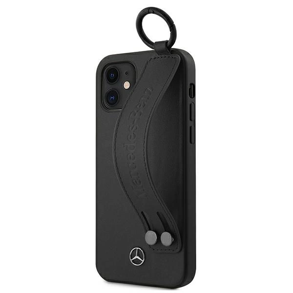 Mercedes MEHCP12SLSSBK iPhone 12 mini 5,4" czarny/black hardcase Strap Lineeng