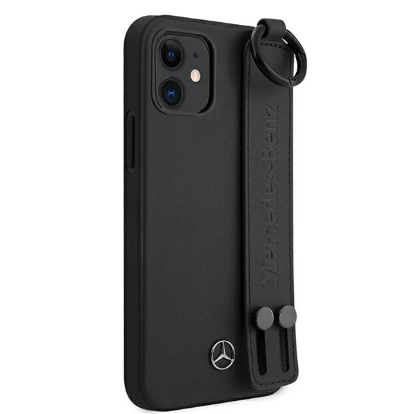Mercedes MEHCP12SLSSBK iPhone 12 mini 5,4" czarny/black hardcase Strap Lineeng