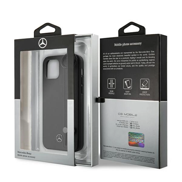 Mercedes MEHCP12SLSSBK iPhone 12 mini 5,4" czarny/black hardcase Strap Lineeng