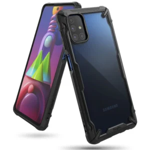 Ringke Fusion X durable PC Case with TPU Bumper for Samsung Galaxy M51 black (FUSG0065)eng