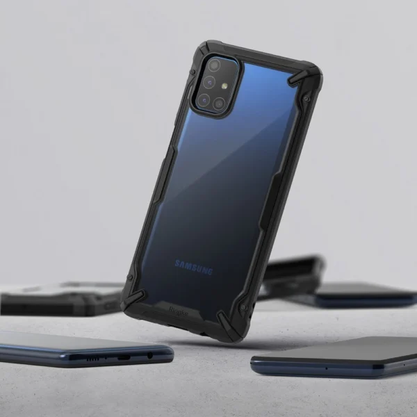 Ringke Fusion X durable PC Case with TPU Bumper for Samsung Galaxy M51 black (FUSG0065)eng
