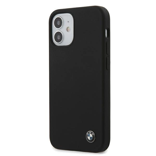 Etui BMW BMHCP12SSILBK iPhone 12 mini 5,4" czarny/black hardcase Silicone Signatureeng