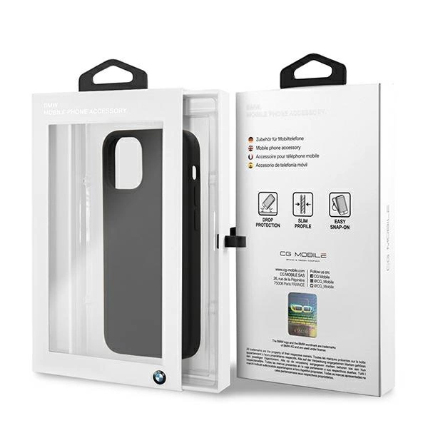 Etui BMW BMHCP12SSILBK iPhone 12 mini 5,4" czarny/black hardcase Silicone Signatureeng