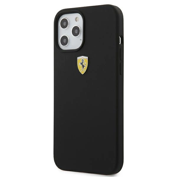 Ferrari FESSIHCP12LBK iPhone 12 Pro Max 6.7" black/black hardcase On Track Siliconeeng