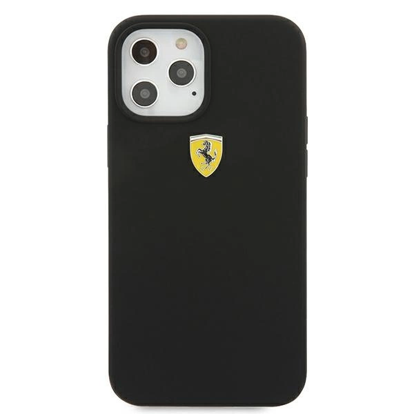Ferrari FESSIHCP12LBK iPhone 12 Pro Max 6.7" black/black hardcase On Track Siliconeeng