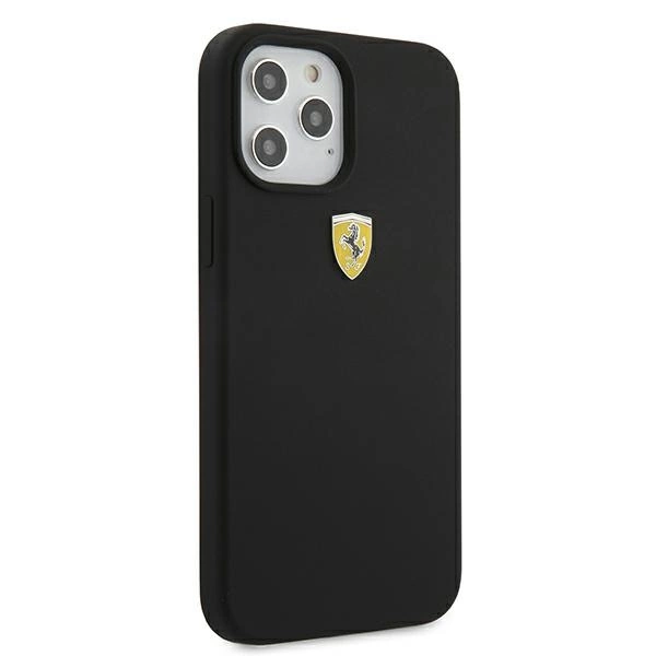Ferrari FESSIHCP12LBK iPhone 12 Pro Max 6.7" black/black hardcase On Track Siliconeeng