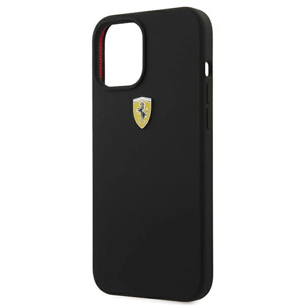 Ferrari FESSIHCP12LBK iPhone 12 Pro Max 6.7" black/black hardcase On Track Siliconeeng