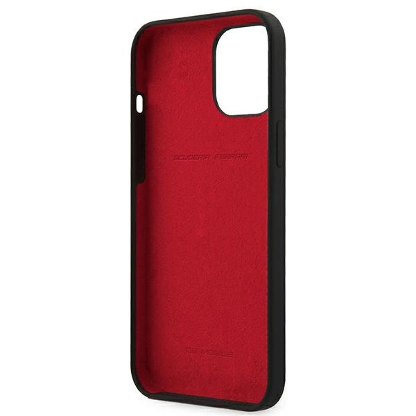 Ferrari FESSIHCP12LBK iPhone 12 Pro Max 6.7" black/black hardcase On Track Siliconeeng