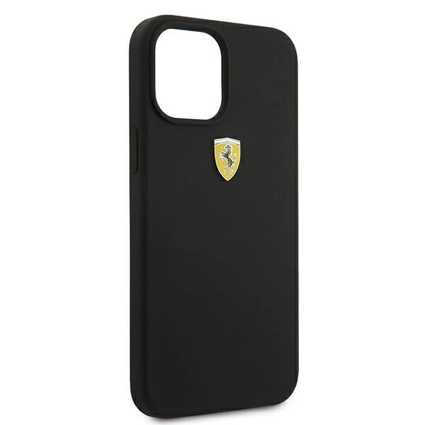 Ferrari FESSIHCP12LBK iPhone 12 Pro Max 6.7" black/black hardcase On Track Siliconeeng