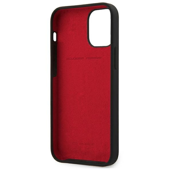 Ferrari FESSIHCP12SBK iPhone 12 mini 5.4" black/black hardcase On Track Siliconeeng
