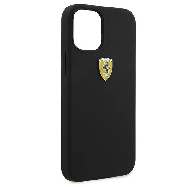 Ferrari FESSIHCP12SBK iPhone 12 mini 5.4" black/black hardcase On Track Siliconeeng