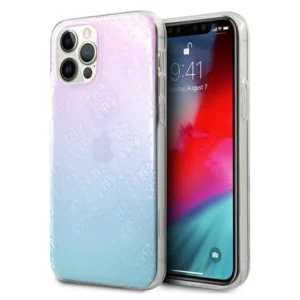 Guess GUHCP12L3D4GGBP iPhone 12 Pro Max 6,7" niebiesko-różowy/blue&pink hardcase 4G 3D Pattern Collectioneng