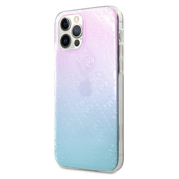 Guess GUHCP12L3D4GGBP iPhone 12 Pro Max 6,7" niebiesko-różowy/blue&pink hardcase 4G 3D Pattern Collectioneng