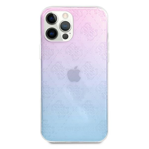 Guess GUHCP12L3D4GGBP iPhone 12 Pro Max 6,7" niebiesko-różowy/blue&pink hardcase 4G 3D Pattern Collectioneng