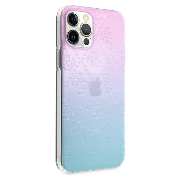 Guess GUHCP12L3D4GGBP iPhone 12 Pro Max 6,7" niebiesko-różowy/blue&pink hardcase 4G 3D Pattern Collectioneng