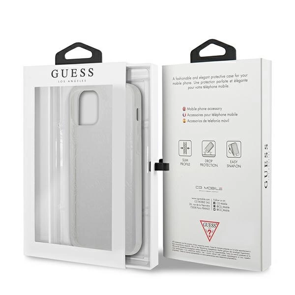 Guess GUHCP12L3D4GTR iPhone 12 Pro Max 6.7" transparent hardcase 4G 3D Pattern Collectioneng