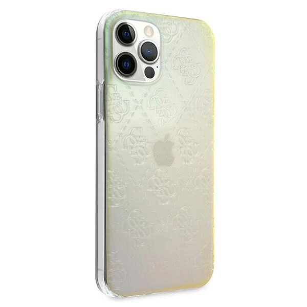 Guess GUHCP12M3D4GIRBL iPhone 12/12 Pro 6.1" iridescent/iridescent hardcase 4G 3D Pattern Collectioneng