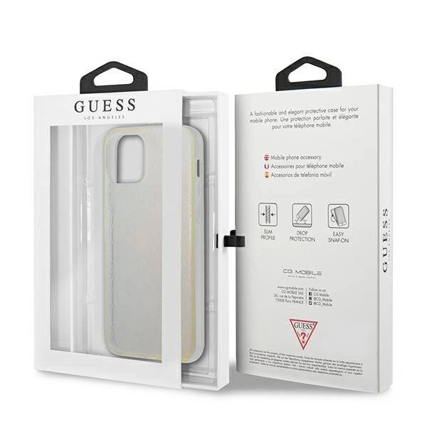 Guess GUHCP12M3D4GIRBL iPhone 12/12 Pro 6.1" iridescent/iridescent hardcase 4G 3D Pattern Collectioneng