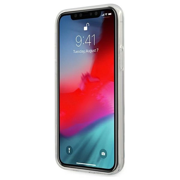 Guess GUHCP12M3D4GTR iPhone 12/12 Pro 6.1" transparent hardcase 4G 3D Pattern Collectioneng