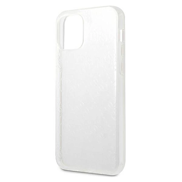Guess GUHCP12M3D4GTR iPhone 12/12 Pro 6.1" transparent hardcase 4G 3D Pattern Collectioneng