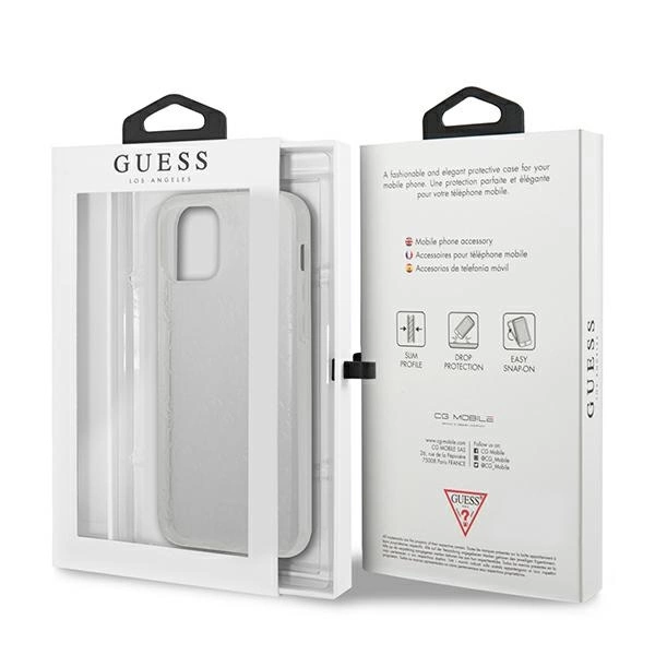 Guess GUHCP12M3D4GTR iPhone 12/12 Pro 6.1" transparent hardcase 4G 3D Pattern Collectioneng