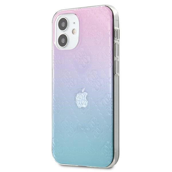 Guess GUHCP12S3D4GGBP iPhone 12 mini 5.4" blue-pink/blue&pink hardcase 4G 3D Pattern Collectioneng