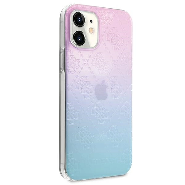 Guess GUHCP12S3D4GGBP iPhone 12 mini 5.4" blue-pink/blue&pink hardcase 4G 3D Pattern Collectioneng