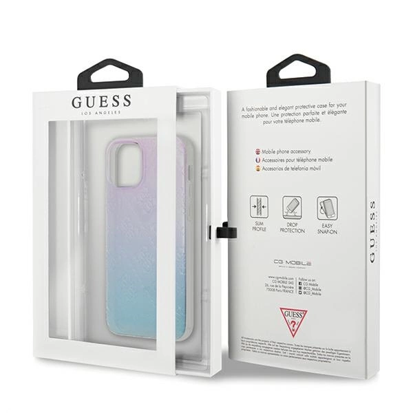 Guess GUHCP12S3D4GGBP iPhone 12 mini 5.4" blue-pink/blue&pink hardcase 4G 3D Pattern Collectioneng