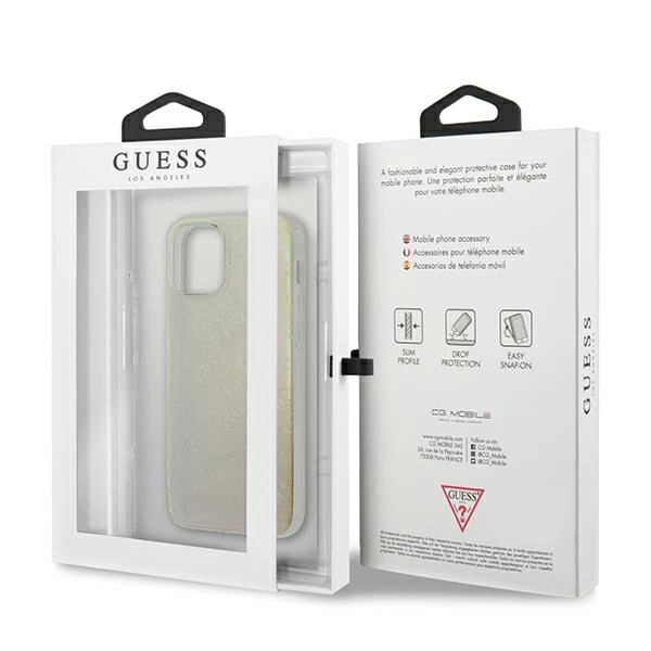 Guess GUHCP12S3D4GIRBL iPhone 12 mini 5.4" iridescent/opal hardcase 4G 3D Pattern Collectioneng