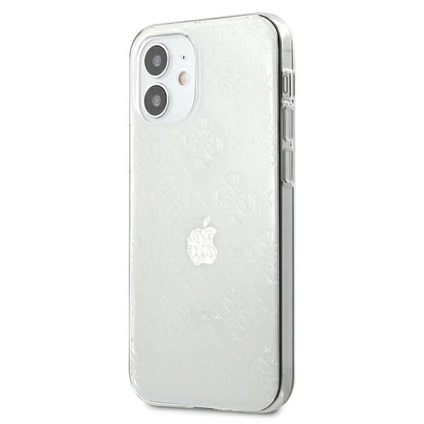 Guess GUHCP12S3D4GTR iPhone 12 mini 5.4" transparent hardcase 4G 3D Pattern Collectioneng