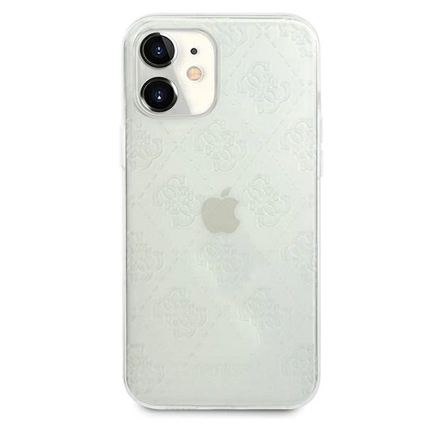 Guess GUHCP12S3D4GTR iPhone 12 mini 5.4" transparent hardcase 4G 3D Pattern Collectioneng