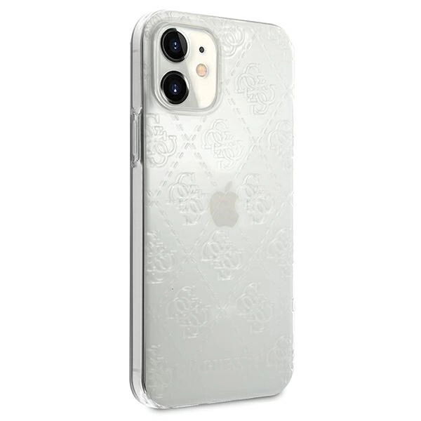 Guess GUHCP12S3D4GTR iPhone 12 mini 5.4" transparent hardcase 4G 3D Pattern Collectioneng